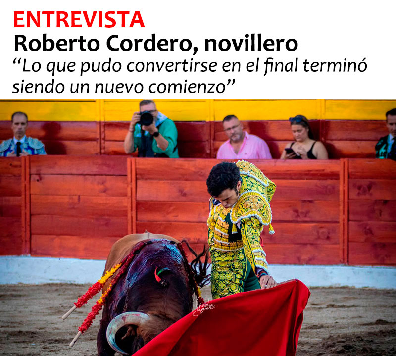 Roberto Cordero, novillero