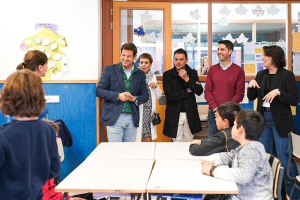 Las Rozas | El alcalde de Las Rozas, José de la Uz y el consejero de Educación, Emilio Viciana, visitaron el IES José García Nieto