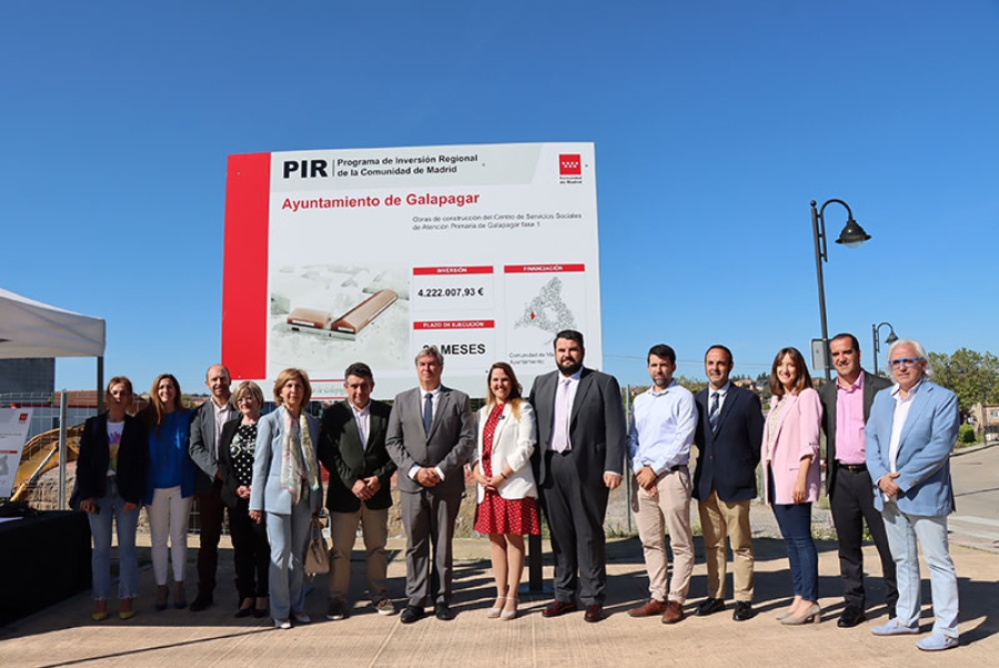 Galapagar | Arrancan las obras del nuevo edificio de Servicios Sociales de Galapagar de 2.000 m2, con una inversión de 4,2 millones de euros