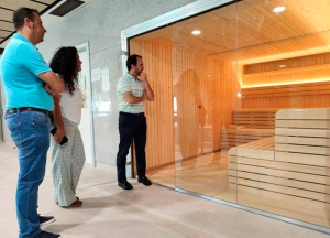 Guadarrama | El Ayuntamiento renueva completamente la sauna del Centro de Natación