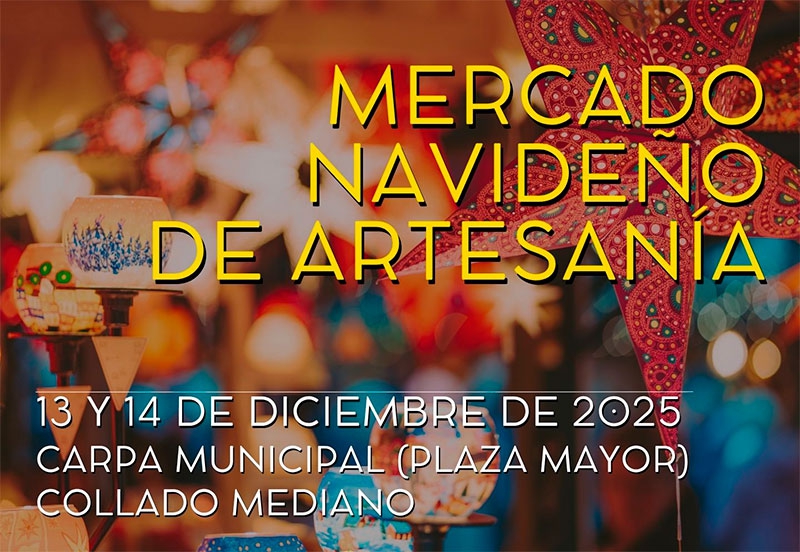 Collado Mediano | Abierto el plazo de inscripción para el Mercado Navideño de Artesanía 2025 en Collado Mediano