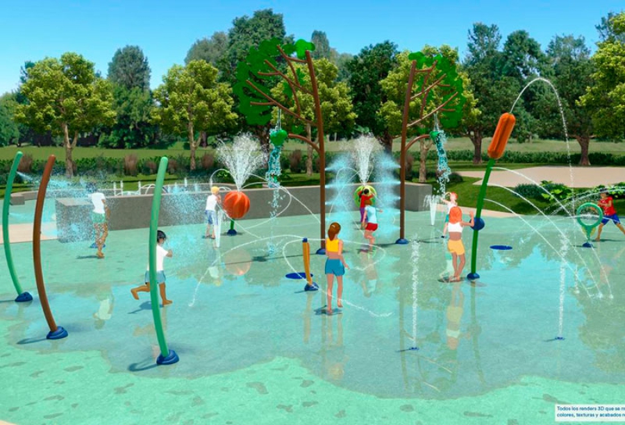 Villaviciosa de Odón | Comienzan las obras del parque acuático Splashpad, en el Parque El Castillo de Villaviciosa de Odón