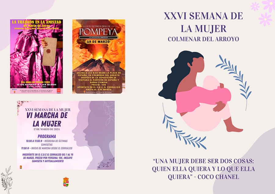 Collado Villalba | Colmenar del Arroyo celebrará su XXVI Semana de la Mujer con un amplio abanico de actividades
