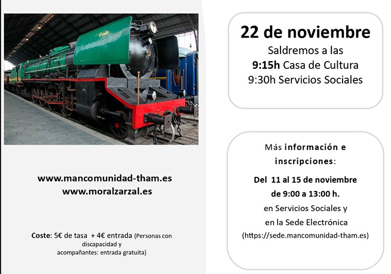 Torrelodones | Los mayores de Torrelodones visitarán el Museo del Ferrocarril este mes de noviembre