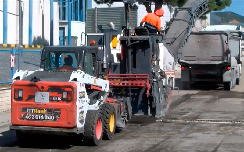 Navas del Rey | Continúan las obras de mejora en el polígono industrial de Navas del Rey