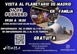 Collado Villalba | Excursión en familia ‘Visita al Planetario de Madrid’