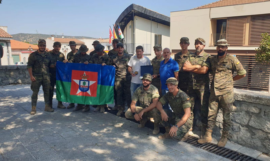 Aldea del Fresno | Agradecimiento del Ayuntamiento de Aldea del Fresno a la Unidad de Ingenieros de Salamanca por su cooperación