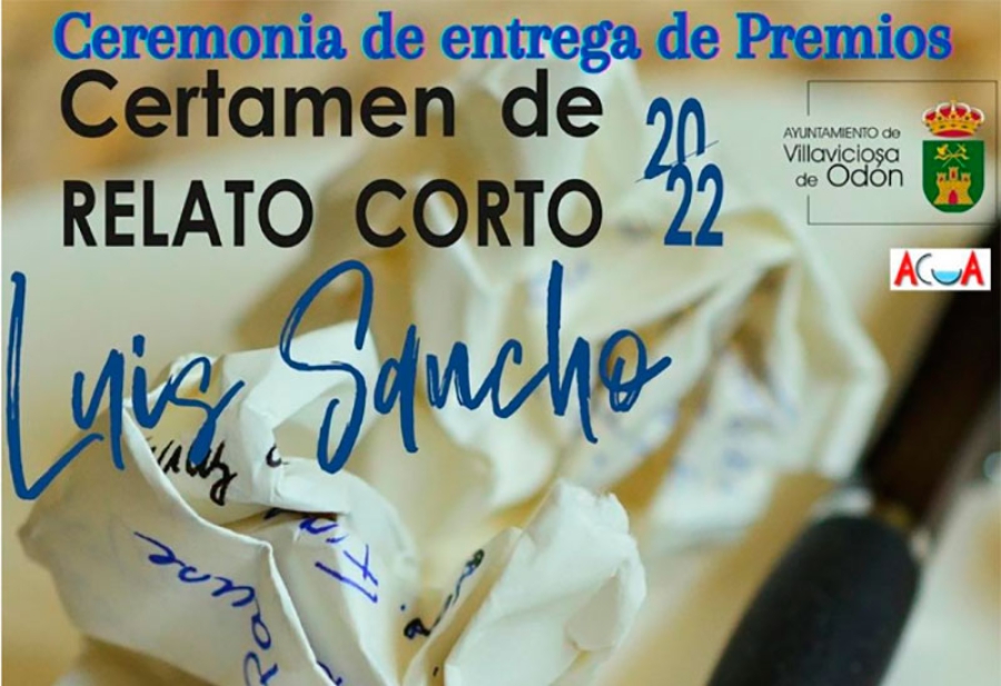 Villaviciosa de Odón | Este lunes se celebra la ceremonia de entrega de premios del Concurso de Relato Corto Luis Sancho