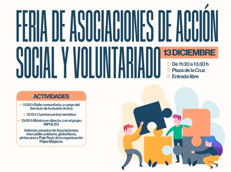 Boadilla del Monte | La Feria de Asociaciones de Acción Social y Voluntariado se celebrará el próximo sábado en la plaza de la Cruz