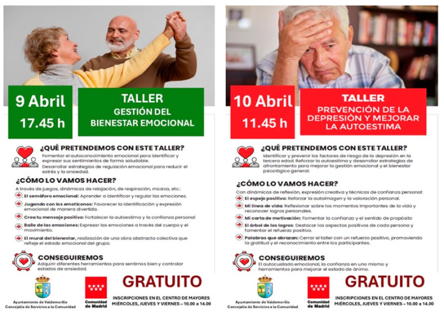 Valdemorillo | Circuito termal y talleres de prevención de la depresión en la III Semana de la Salud de Valdemorillo