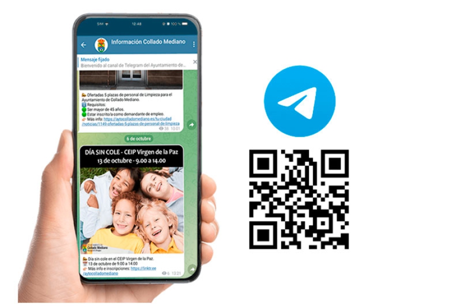 Collado Mediano | Nuevo canal de información municipal en Telegram