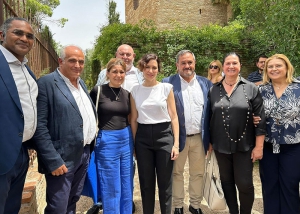 Villamantilla | El alcalde de Villamantilla y presidente de ADI Sierra Oeste, en la presentación del Programa “Pueblos con vida” por la presidenta de la Comunidad de Madrid