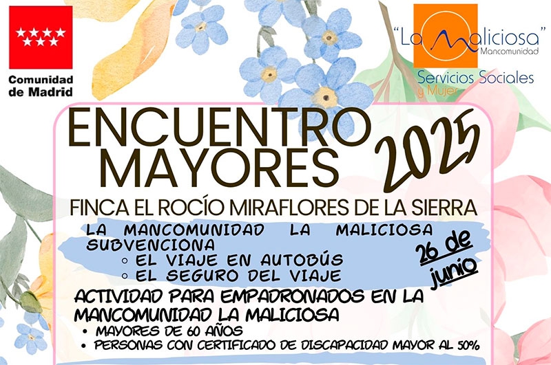 Becerril de la Sierra | Encuentro de Mayores 2025 – Finca El Rocío, Miraflores de la Sierra