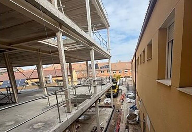 Villamantilla | Avanzan las obras de ampliación del colegio público San Miguel Arcángel