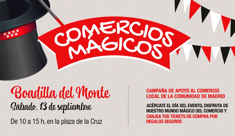 Boadilla del Monte | “Comercios Mágicos” ofrecerá el próximo sábado regalos, promociones y espectáculos en la plaza de la Cruz