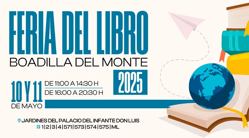 Boadilla del Monte | Boadilla celebrará la Feria del Libro los días 10 y 11 de mayo en los jardines del Palacio