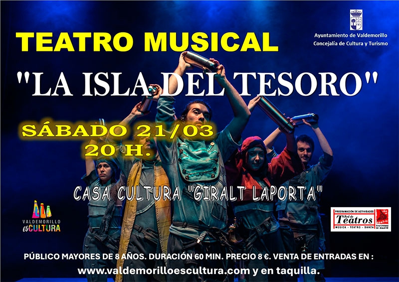 Valdemorillo | Más teatro familiar con ‘La isla del tesoro’ combinando títeres, música y la excelente interpretación de Inhabitants