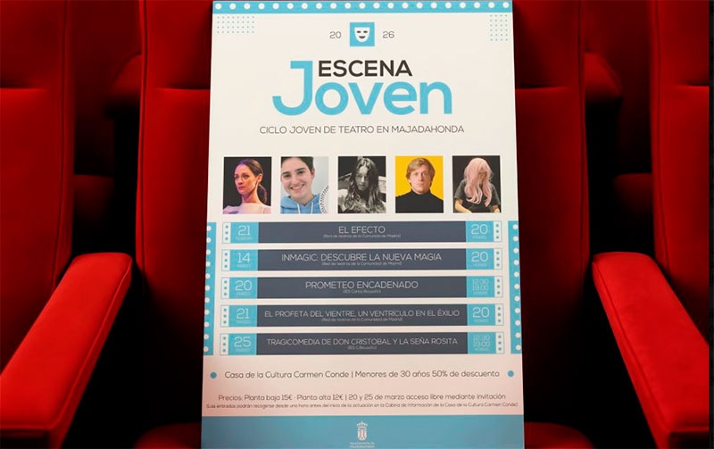 Majadahonda | El ciclo “Escena Joven” vuelve a Majadahonda con teatro, magia, humor y títeres