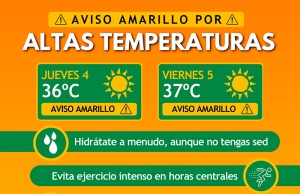 Villanueva del Pardillo | Aviso amarillo por altas temperaturas en Villanueva del Pardillo