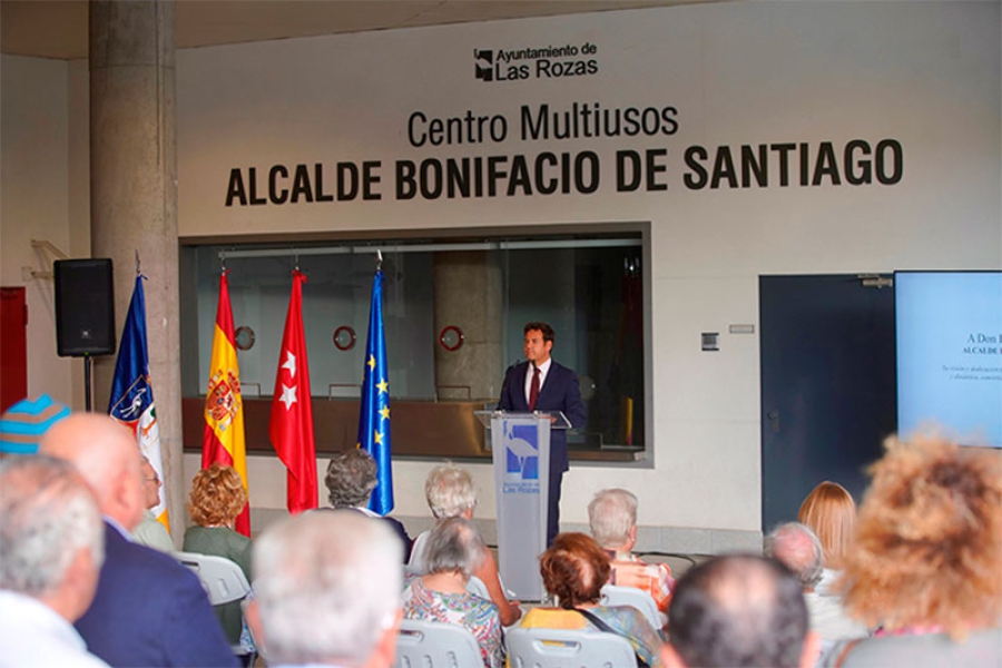 Las Rozas | El Centro Multiusos llevará a partir de ahora el nombre de “Alcalde Bonifacio de Santiago”