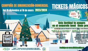 Collado Villalba | El Ayuntamiento impulsa la Campaña de promoción y dinamización del comercio local de Collado Villalba ‘Tickets mágicos’