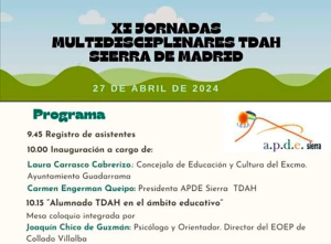 Guadarrama | Guadarrama celebra la XI Jornada Multisisciplinar TDAH organizada por APDE Sierra de Madrid
