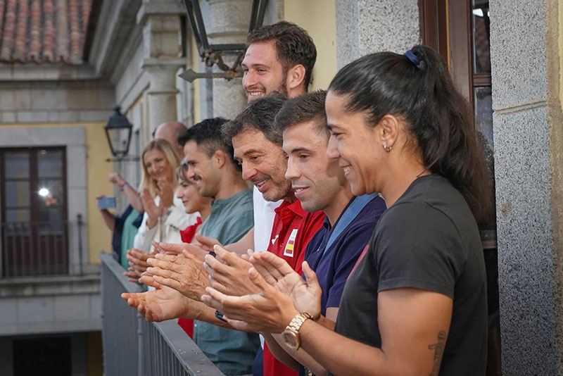 Brunete | Brunete rinde homenaje al medallado Fran Garrigós y a los judocas del Dojo Quino que han participado en los Juegos Olímpicos de París