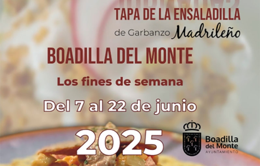 Boadilla del Monte |  Boadilla participa en las II Jornadas de la Tapa de la Ensaladilla Madrileña con Garbanzo, del 7 al 22 de junio
