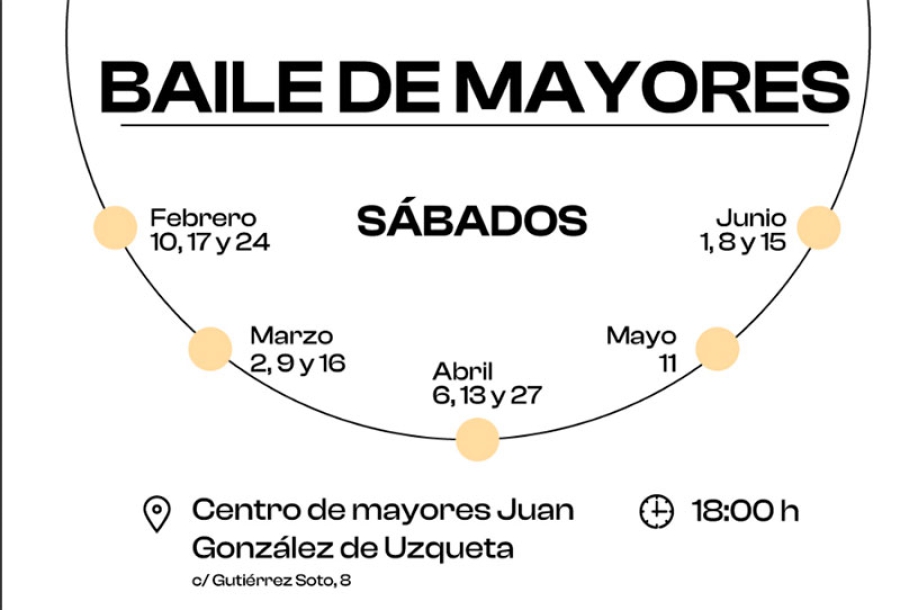 Boadilla del Monte | El centro Juan González de Uzqueta ofrecerá Baile de Mayores varias tardes de sábado al mes
