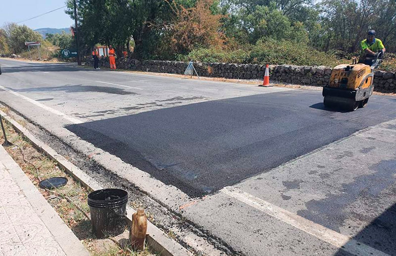 Guadarrama | Iniciados los trabajos de instalación de señalización y resaltos reductores de velocidad en la M-623