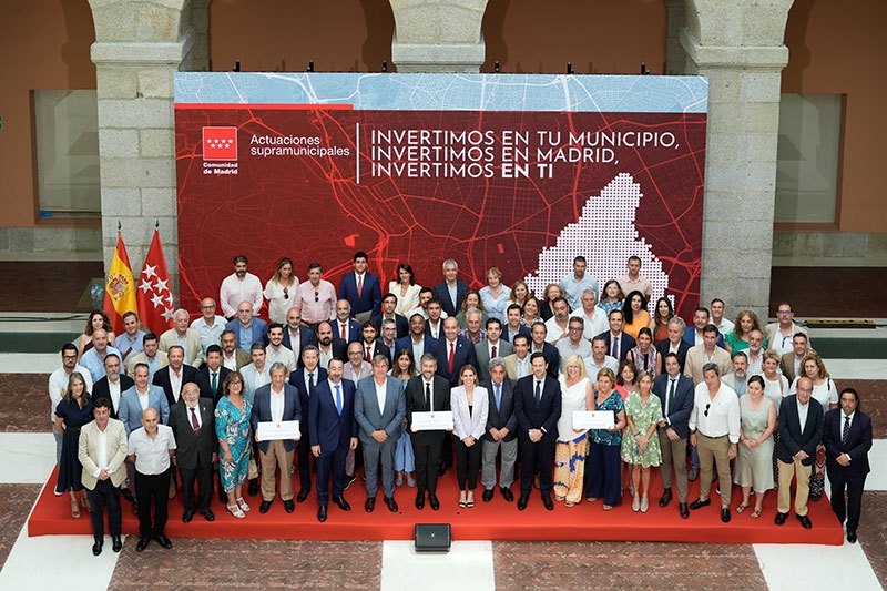 La Comunidad de Madrid invertirá 120 millones para mejorar los servicios públicos de 128 municipios y dotarles de nuevas infraestructuras