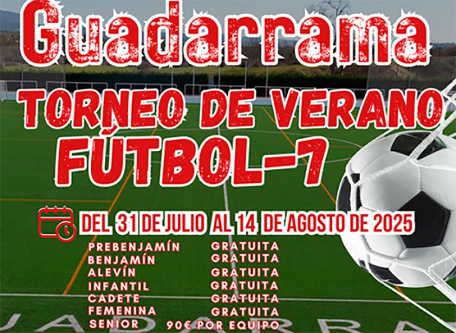 Guadarrama | Abierto el plazo de inscripción para los torneos de verano de Fútbol-Sala y Fútbol 7