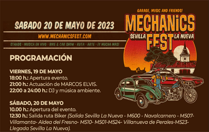 Sevilla la Nueva | Mechanics Fest vuelve a Sevilla la Nueva con su VIII Edición
