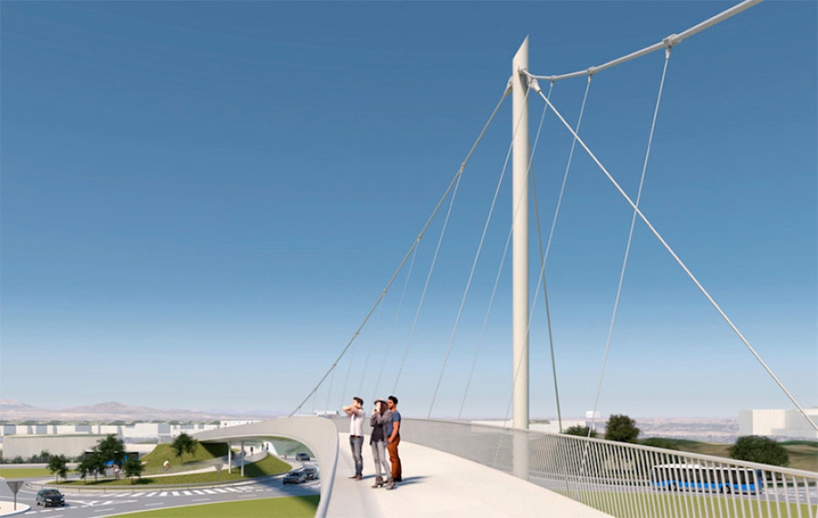 Majadahonda | Se reanudan las obras de la pasarela de Roza Martín que estará lista en el verano de 2024