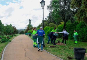 Boadilla del Monte | Mayores de Boadilla participan en una plantación de arbolado junto al Parque del Pilar