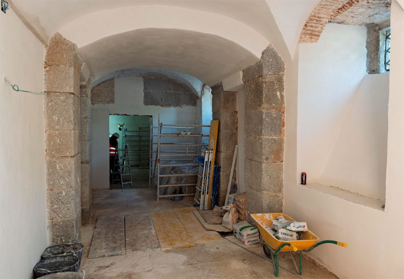 Boadilla del Monte | Avanzan las obras de consolidación del ala este del Palacio que realiza la Comunidad de Madrid