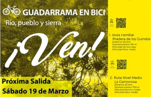 Guadarrama | La Concejalía de Turismo organiza nuevas salidas senderistas y de bici por el entorno natural de Guadarrama