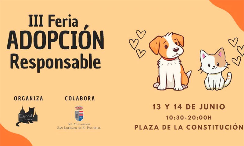 San Lorenzo de El Escorial | an Lorenzo de El Escorial celebra la III Feria de Adopción Responsable los días 13 y 14 de junio