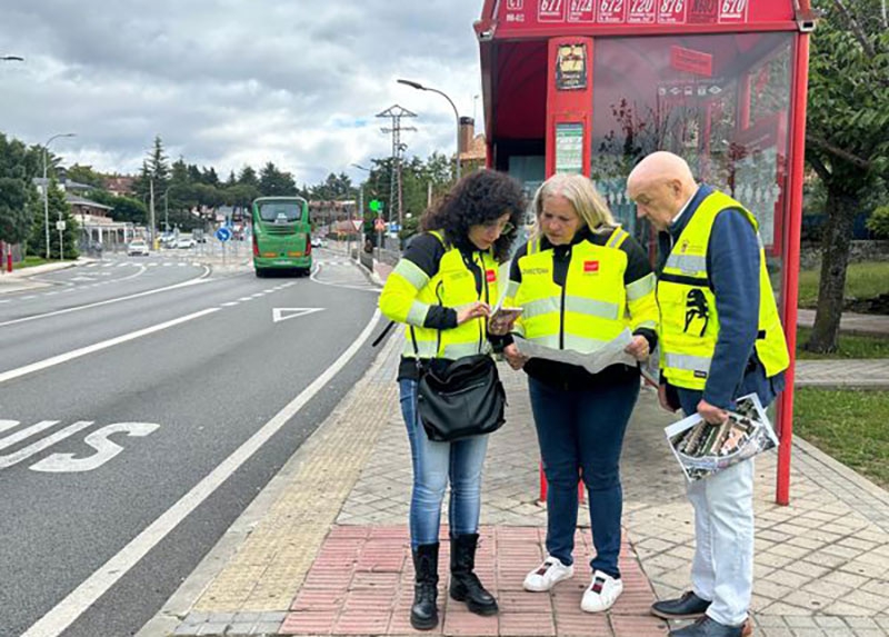 Moralzarzal | La directora general de Carreteras visitó Moralzarzal para coordinar mejoras en la M-608