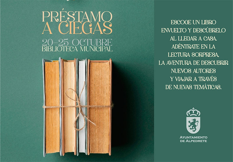 Alpedrete | “Préstamo a ciegas” en el Día Internacional de las Bibliotecas