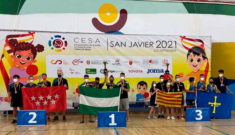 Guadarrama | Plata con la Selección Madrileña de Tenis de Mesa en categoría Inclusiva