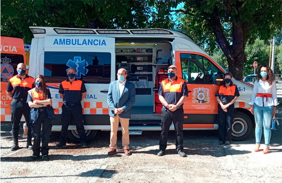 El Escorial | El Ayuntamiento incorpora una nueva ambulancia para renovar la flota de Protección Civil