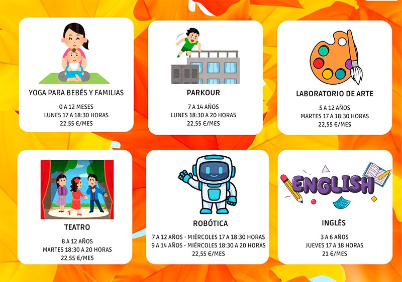 Collado Villalba | Abierto el plazo de inscripción en las nuevas actividades de otoño 2024 para niños y jóvenes