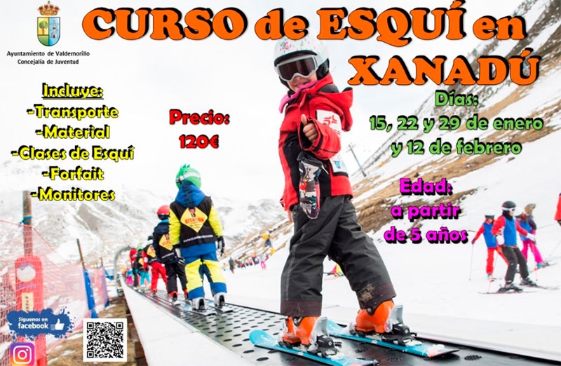 Valdemorillo | Nuevo curso de esquí en Xanadú subvencionado por el Ayuntamiento