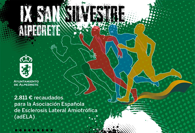 Alpedrete | Alpedrete entrega 2.811 € a la Asociación adELA, recaudados en la IX San Silvestre Alpedreteña