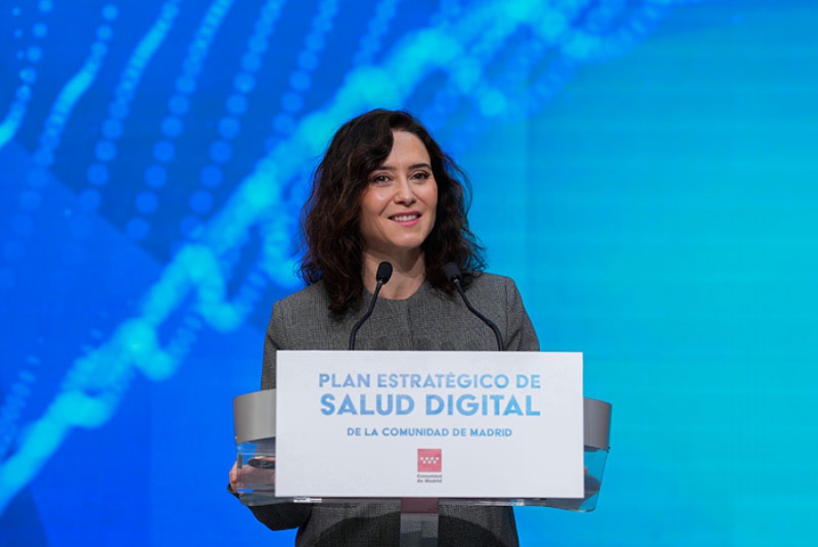 Díaz Ayuso presenta el Plan Estratégico de Salud Digital para reforzar el sistema sanitario madrileño que atrae a personas “de todos los rincones del mundo”