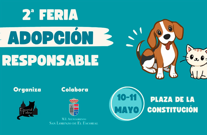 San Lorenzo de El Escorial | San Lorenzo celebra su segunda «Feria de Adopción Responsable» de mascotas el 10 y 11 de mayo
