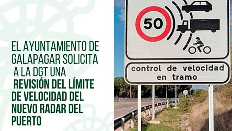 Galapagar | Galapagar solicitará a la DGT un revisión del límite de velocidad del nuevo radar del puerto