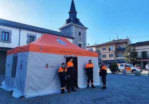 Guadarrama | Proteccion Civil de Guadarrama cuenta con una nueva carpa multiusos que puede usarse como Puesto de Mando Avanzado