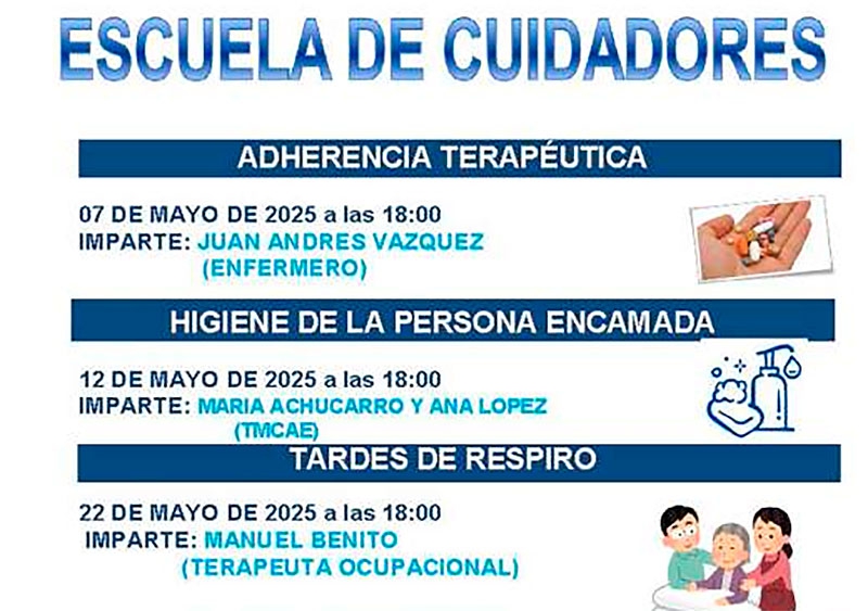 Guadarrama | El taller de Adherencia Terapéutica inicia las sesiones de mayo de la Escuela de Cuidadores del Hospital Guadarrama